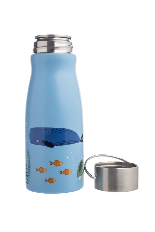 Bouteille inoxydable SEA motifs marins pour enfants