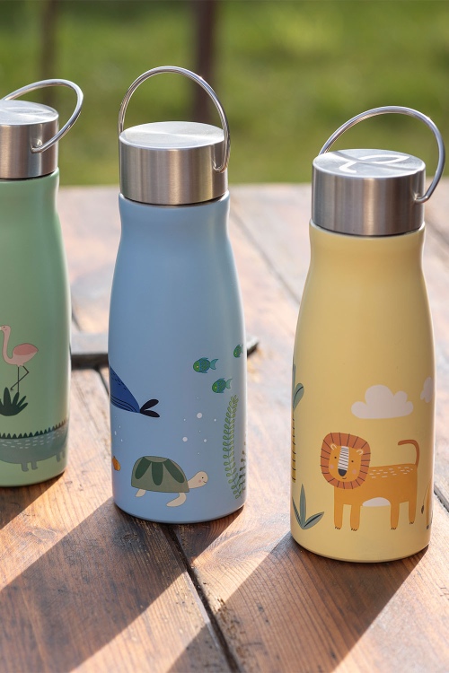 Bouteille inoxydable SEA motifs marins pour enfants