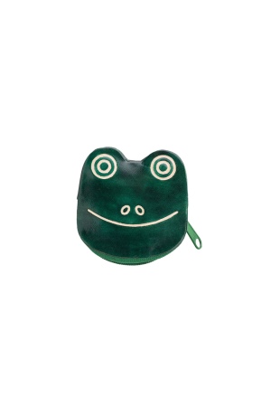 Leather Purse FROG: Eco-Friendly and Whimsical Design