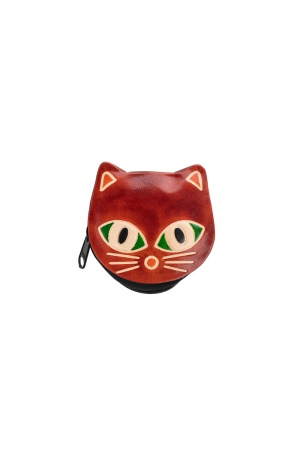 Leather Purse CAT: Durable & Playful Fashion Accessory