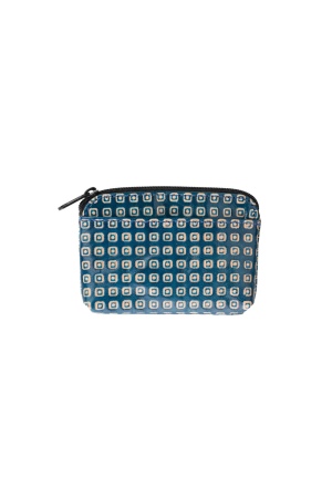 Bolso azul RETRO de cuero, práctico y sostenible