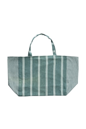 Sac shopping vert en coton bio BLOCKS