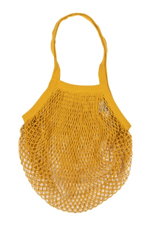 Eco-Friendly Yellow Net Bag, 100% Organic Cotton