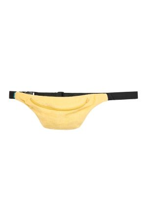 Eco-Friendly Corduroy Waist Bag in Misty Yellow