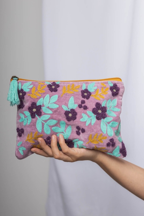 Velvet Flower Bag with Luxurious Cotton Touch