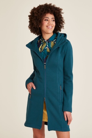 Eco-Friendly Fleece Jacket in Bermuda Blue