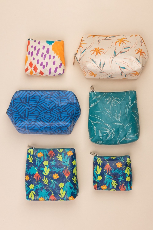 Eco-Friendly PETROL LILY Cosmetic Bag