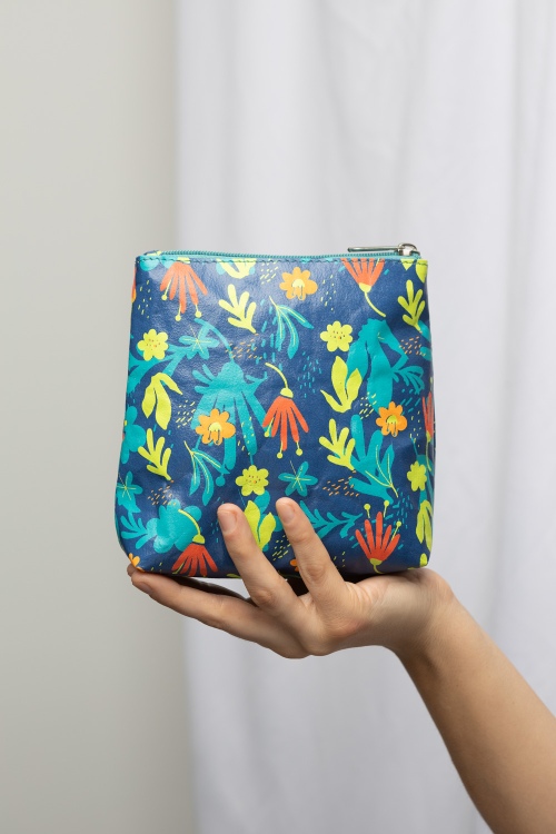 Miljøvennlig FLASHY FLOWER Cosmetic Organizer Bag