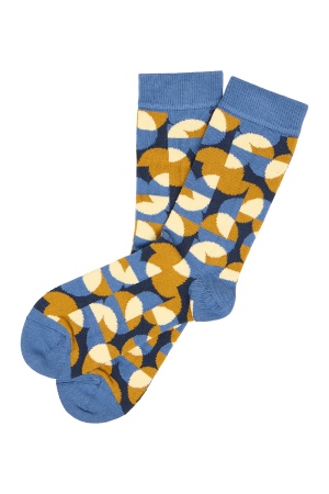 Indigo Modern Socks - Organic Cotton Comfort