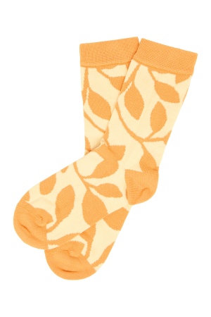 Chaussettes élégantes florales en coton bio