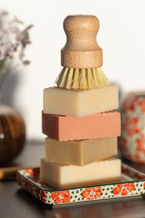 Rose Scented Shampoo Bar with Plant-Based Ingredients