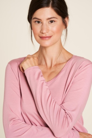 Vintage Pink Eco Tencel™ Shirt, Long-Sleeved