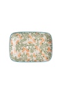 Stoneware Soap Dish FLORAL for Elegant Bathrooms