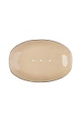 Classic Beige Soap Dish with Gold Rim - Stoneware Elegance