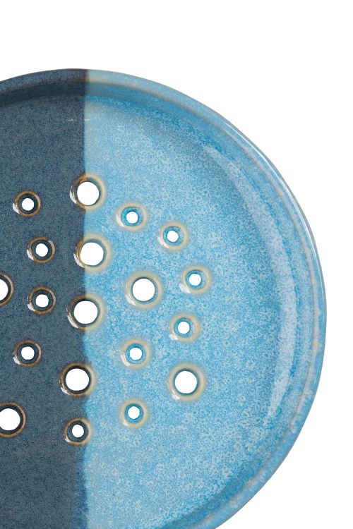 Industrial Soap Dish: Stoneware with Efficient Drainage