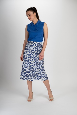 Long skirt made from EcoVero viscose™ maze