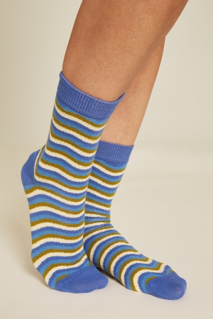 Socks WAVES dazzling blue