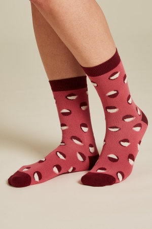 Socks DOTS rose wine