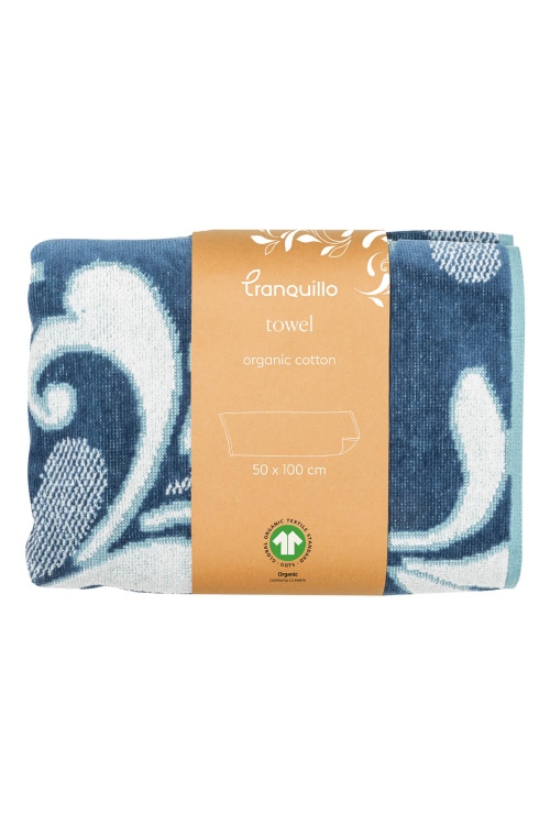 Floral Towel in Soft Organic Cotton for Eco-Friendly Luxury