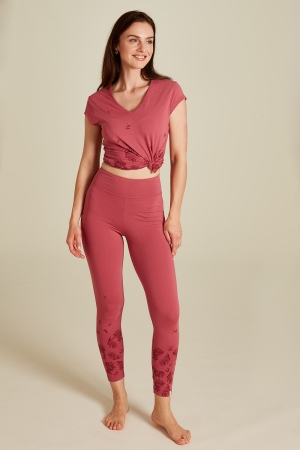 Jersey leggings rose wine