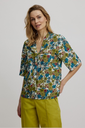 EcoVero™ viscose blouse bouquet