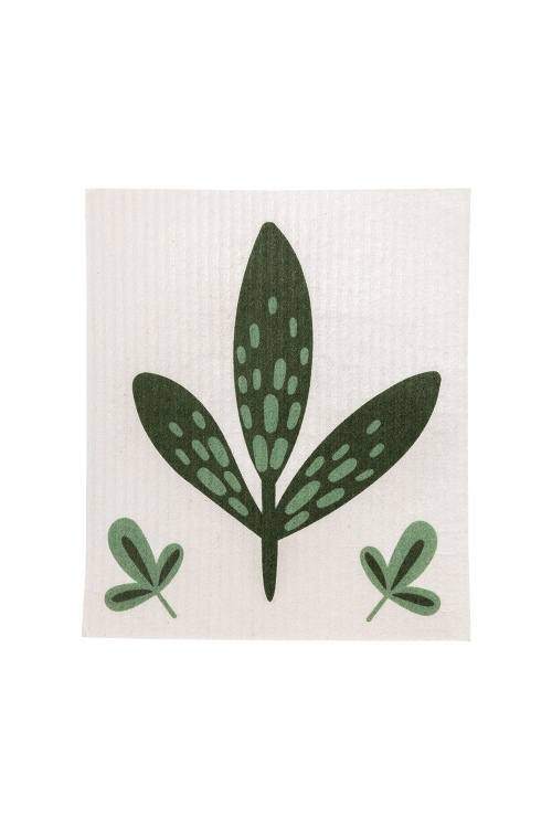 Eco Sponge Cloth Set of 3: Leaves Design