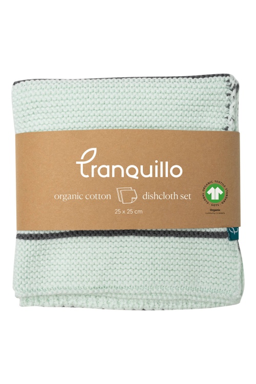 Eco-Friendly Dishcloth Set of 2: 100% Organic Cotton