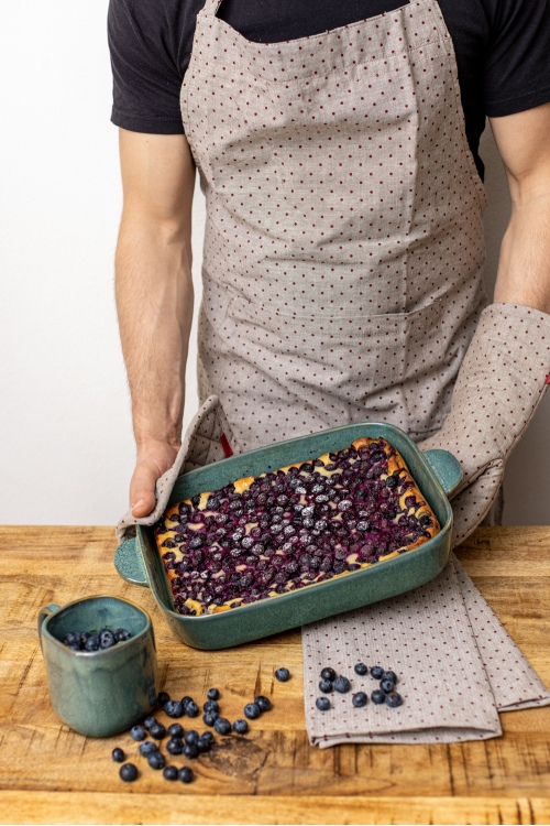 Rękawica KROPKI z organicznej bawełny do kuchni