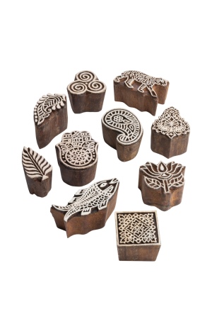 Medium Wooden Stamp for Eco-Friendly Crafts