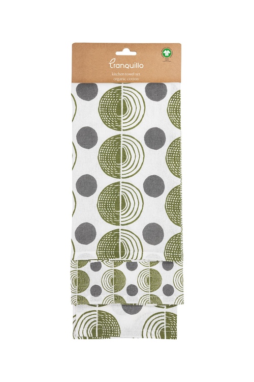 Eco-Friendly Tea Towel Set of 2 - Modern Design