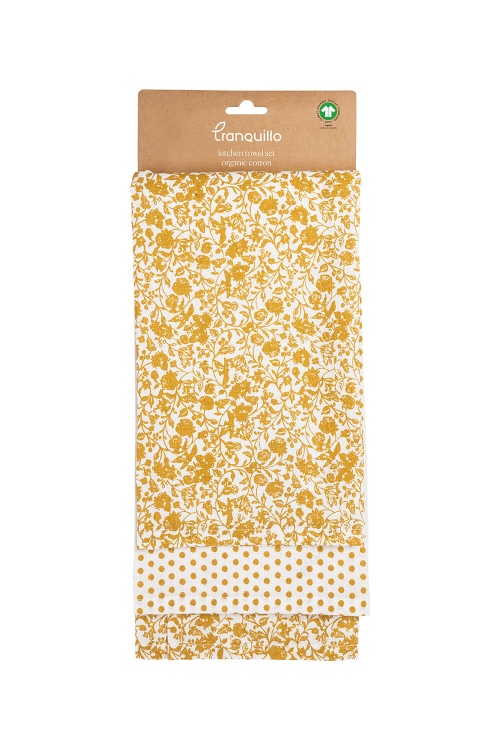 Floral Tea Towels (Set of 2) - Organic Cotton