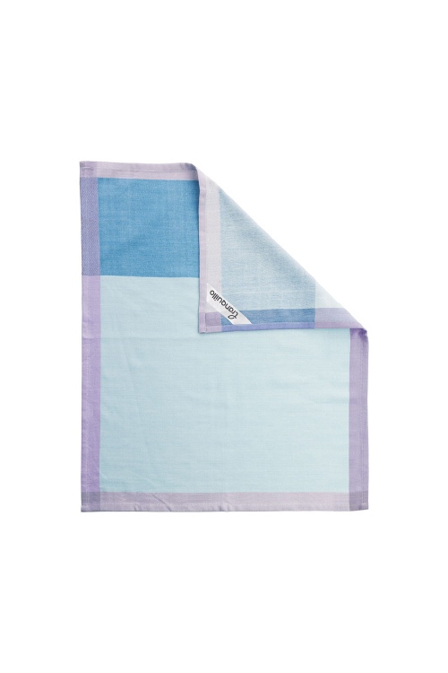 Eco-Friendly Blue Tea Towel - 100% Organic Cotton