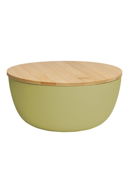 Bol bambou PLAIN 18,5 cm vert citron écologique