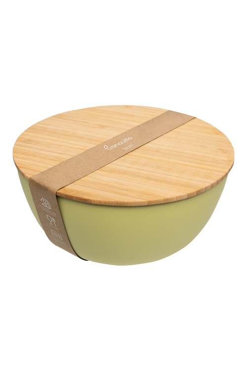 Lime Bowl with Bamboo Lid, Eco-Friendly 18.5 cm